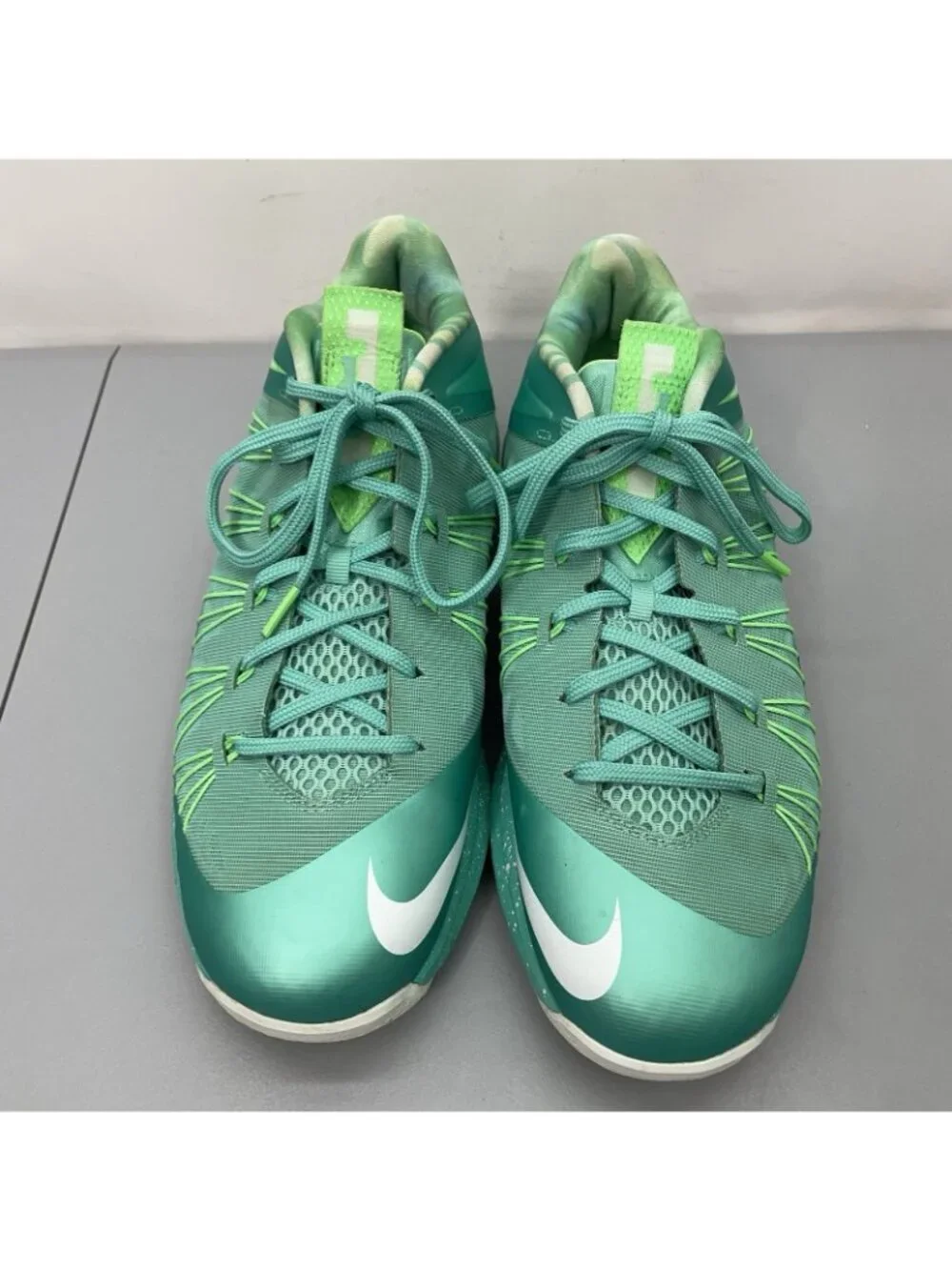 Nike Air Max LeBron 10 Low‎ Easter Sneakers Shoes Basketball Green Mens 11.5